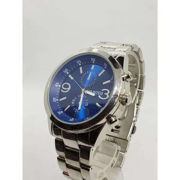 Unlisted Kenneth Cole 3010018527 10024676. Large blue face Working watch
